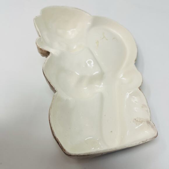 Vintage Anthropomorphic Spoon Rest Poodle Face Kitsch Hobbyist Handpainted 70s - Picture 6 of 7